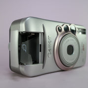 Canon Sure Shot 80u 35mm Film Point and Shoot Camera Silver Tested