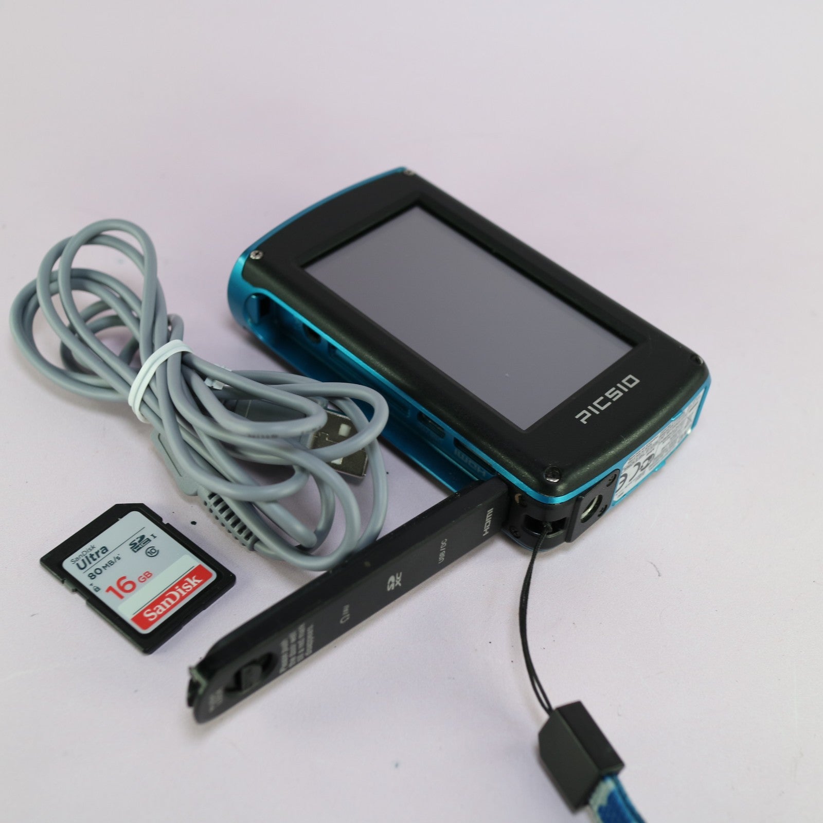 JVC Picsio GC-WP10AE Handheld High Definition Underwater Camcorder Blue Tested