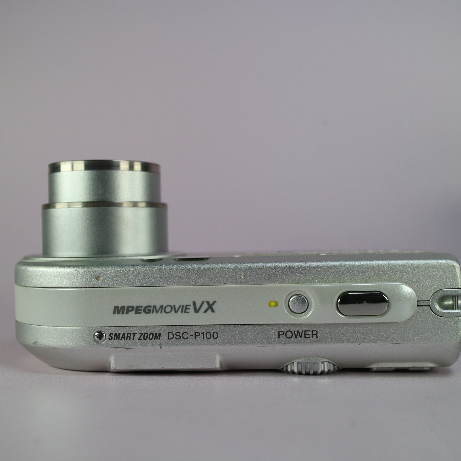 Sony Cybershot DSC-P100 5.1 MP Digital Camera Silver Tested W/ Battery + Charger