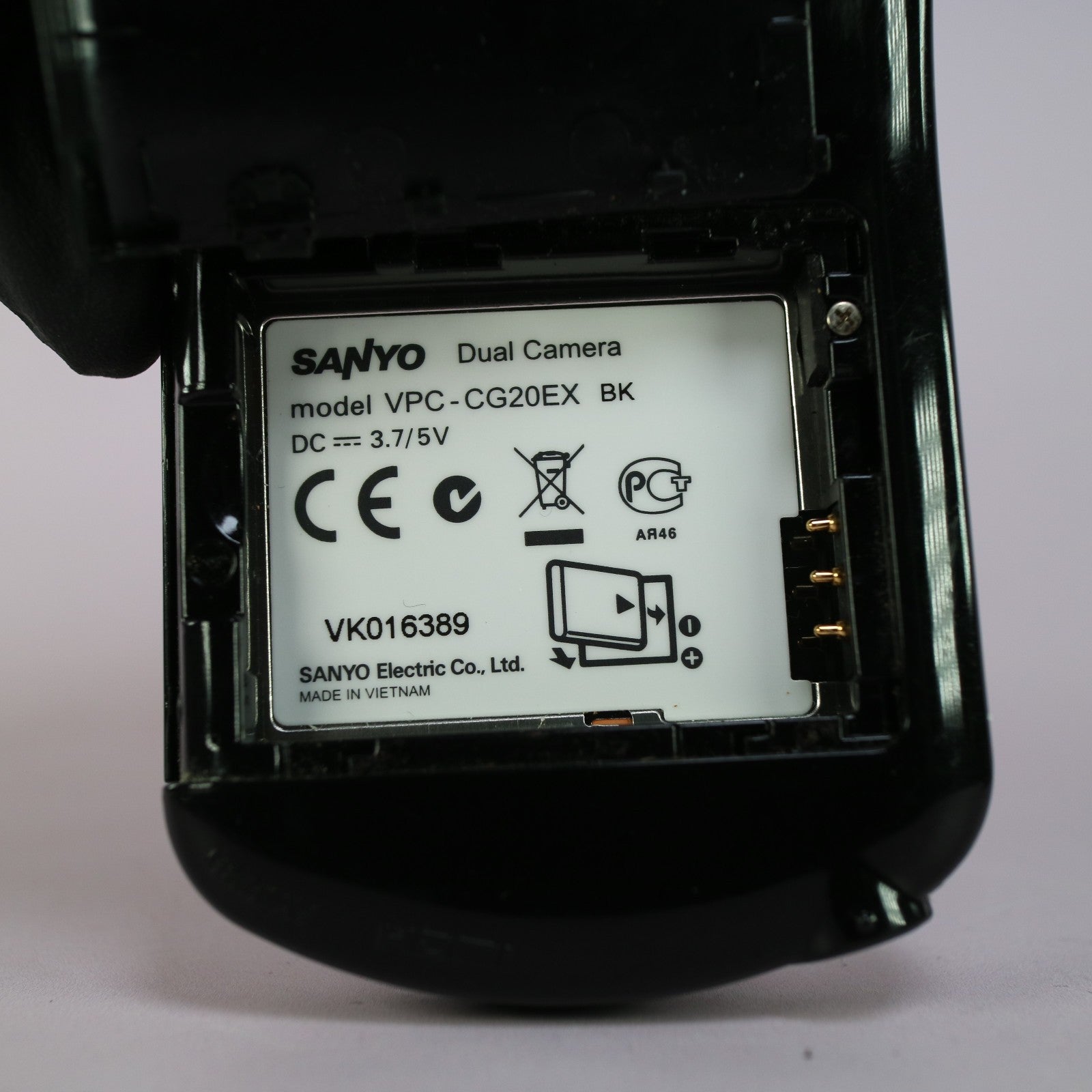 Sanyo Xacti VPC-CG20 10.0MP Digital Video Recorder Black Tested Full Working Set