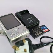 Panasonic Digital Camera Lumix DMC-TZ6 10.1MP Silver Tested Full Working Set