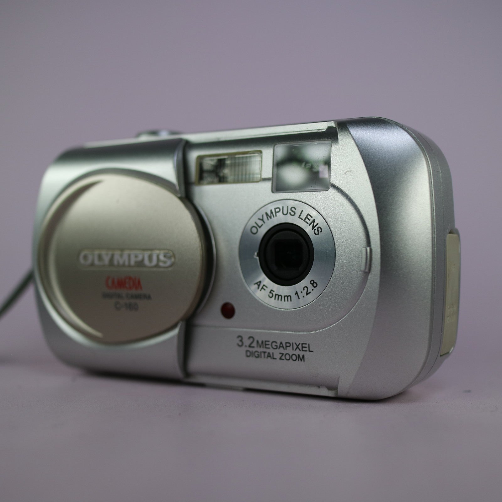 Olympus Camedia C-160 Zoom 2.0MP Compact Digital Camera Silver Tested
