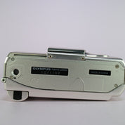 Olympus MJU V 35mm Film Point and Shoot Metal Body Camera Silver Tested