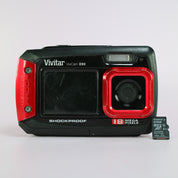 Vivitar Digital Camera Vivicam 090 18.0MP Underwater Selfie Screen Red Tested