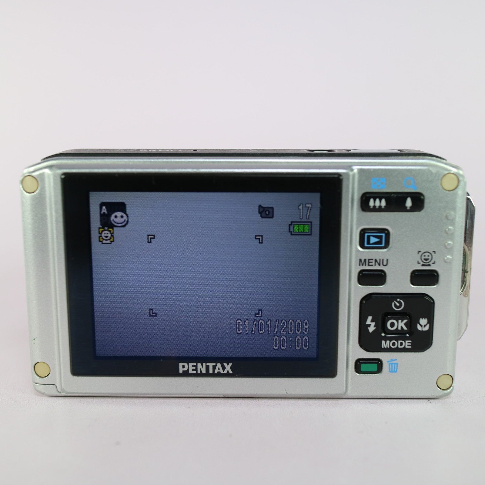 Pentax Underwater Digital Camera Optio W60 10.1MP Brown Tested