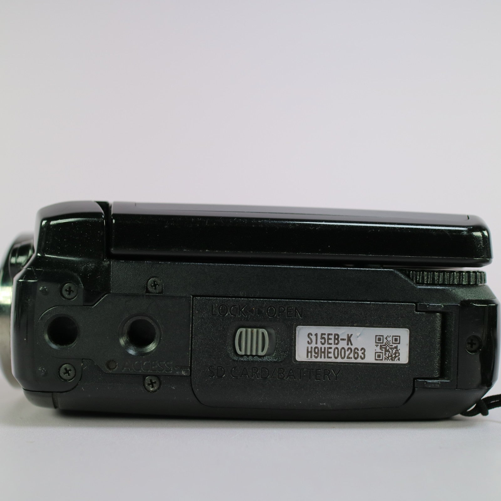 Panasonic SDR-S15 Handheld Digital Camcorder Black Tested Full Working Set