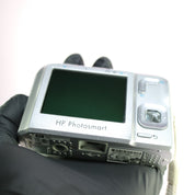 HP Photosmart M447 5.0MP Compact Digital Camera Silver Tested