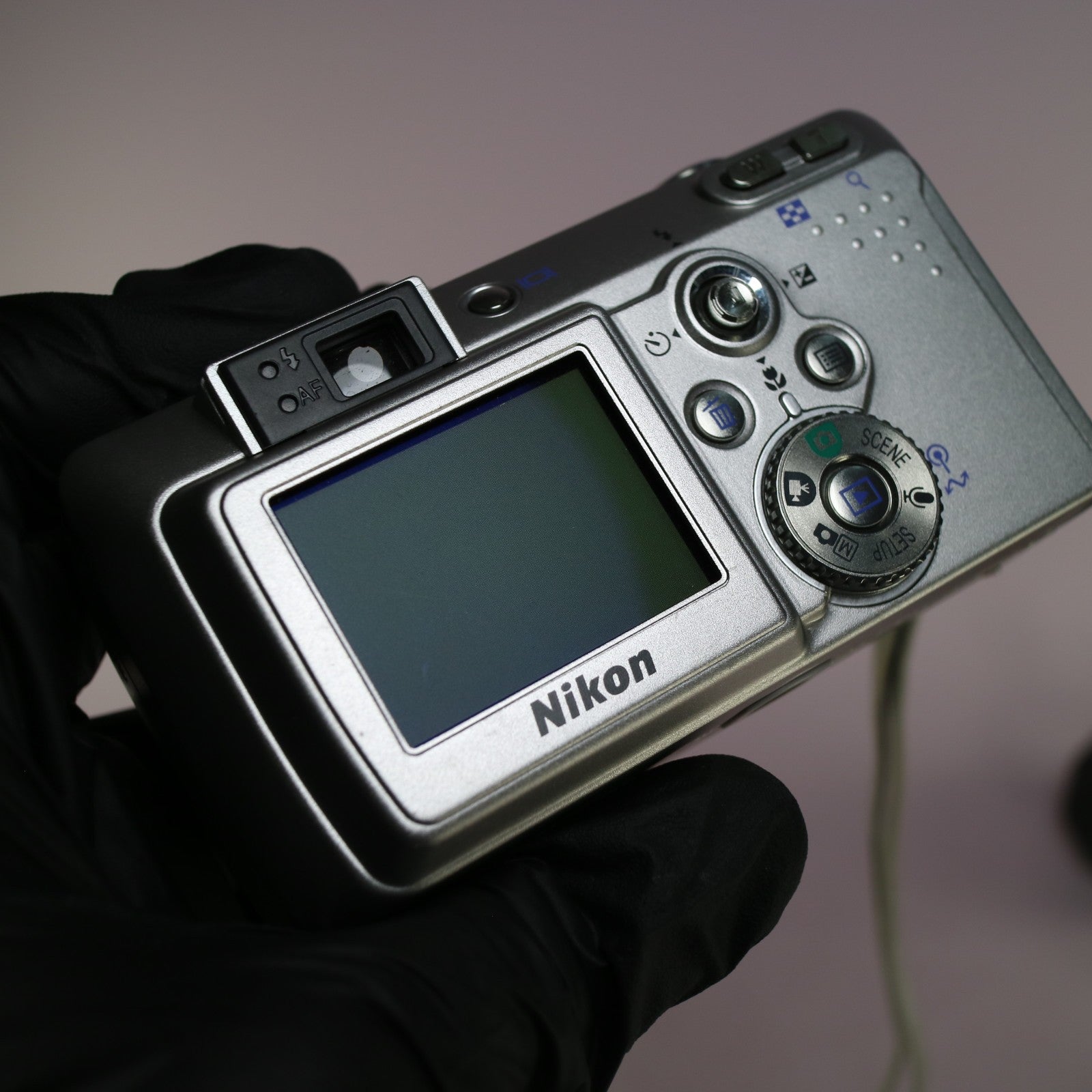 Nikon Digital Camera Coolpix 3700 3.2MP Silver Tested Full Working Set