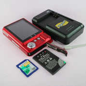18.0MP Unbranded Compact Digital Camera Red Tested Full Working Set