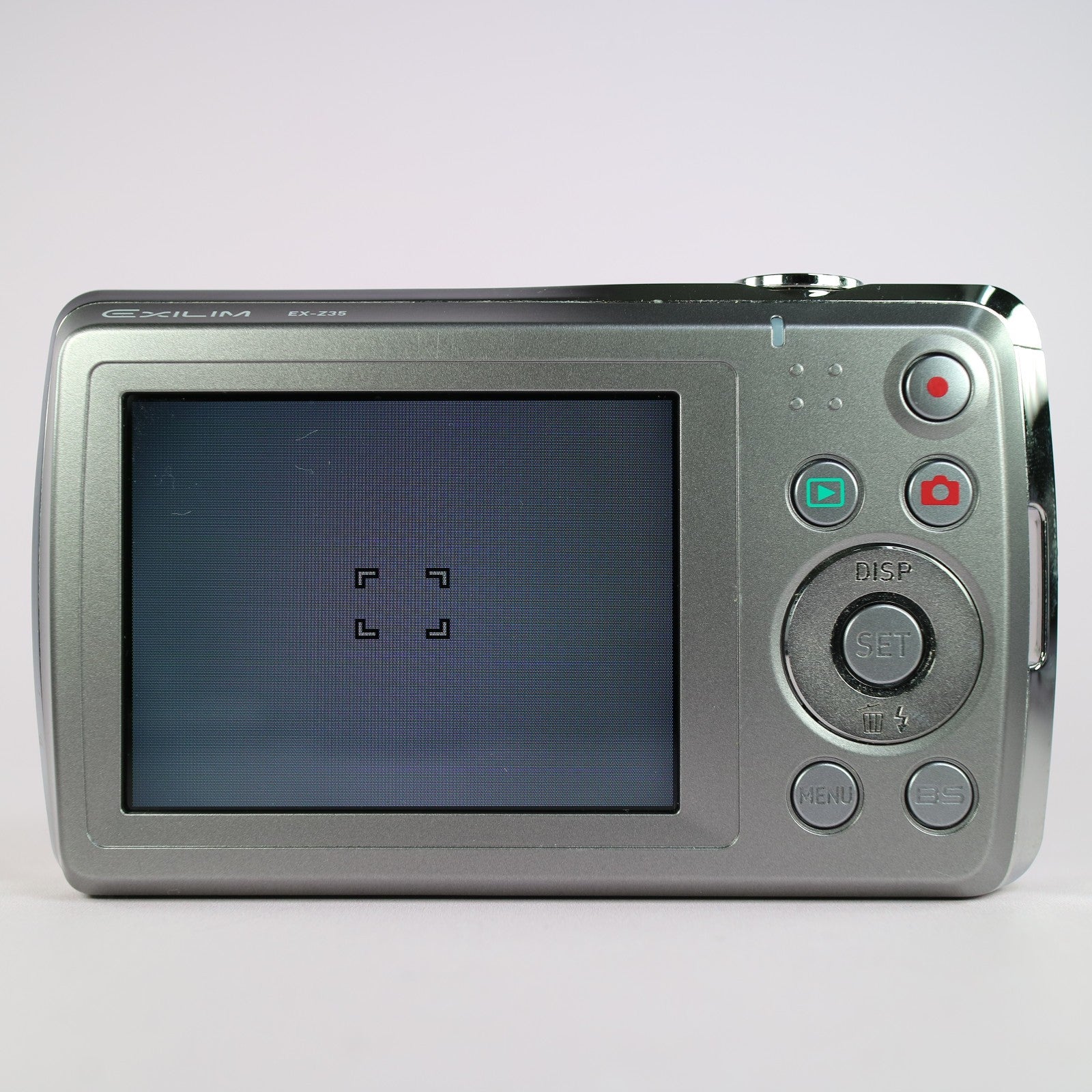 Casio Digital Camera Exilim EX-Z35 12.1MP Silver Tested Full Working Set