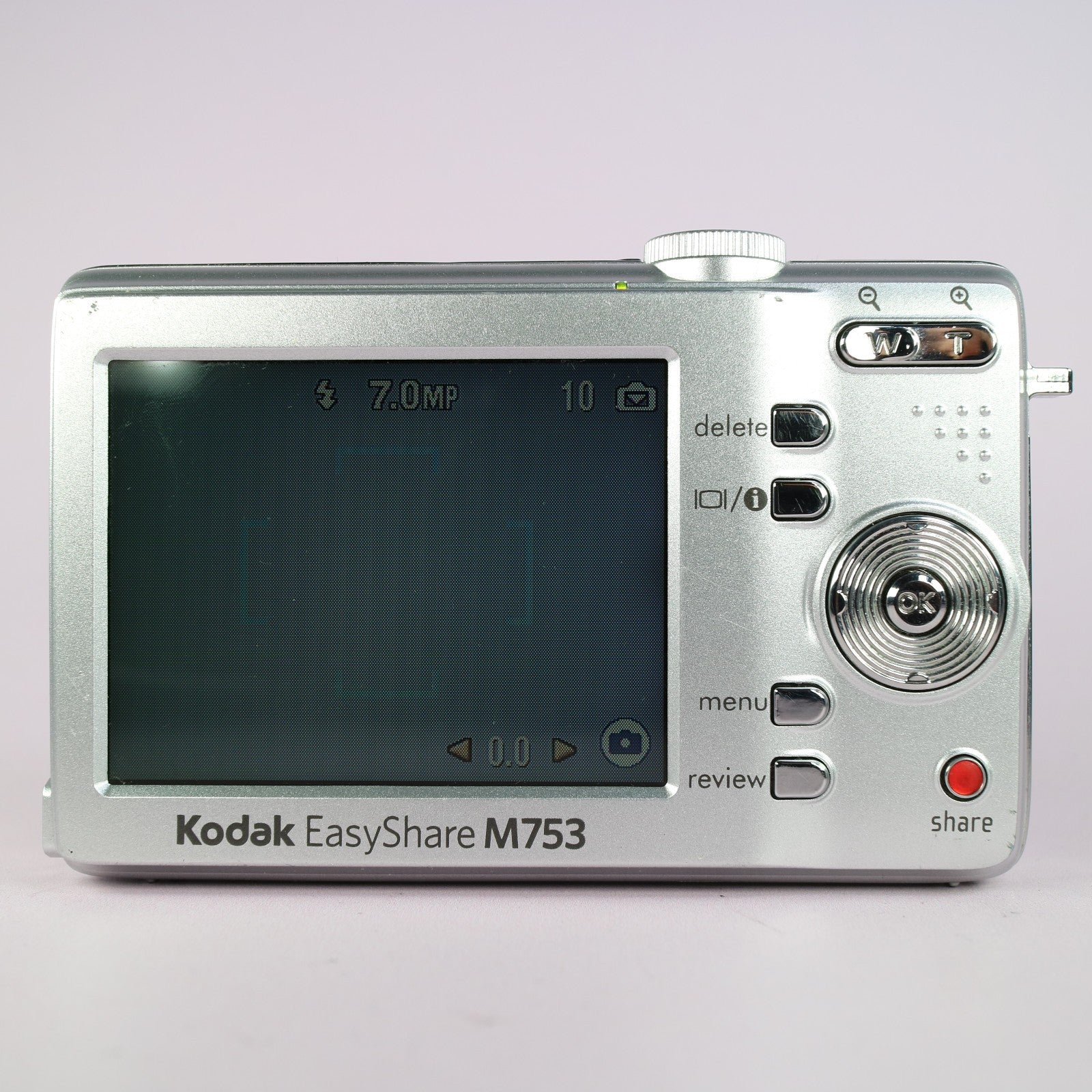 Kodak Digital Camera EasyShare M753 7.0MP Silver Tested Full Working Set