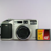 Pentax EI-200 2.1MP Compact Digital Camera Silver Tested