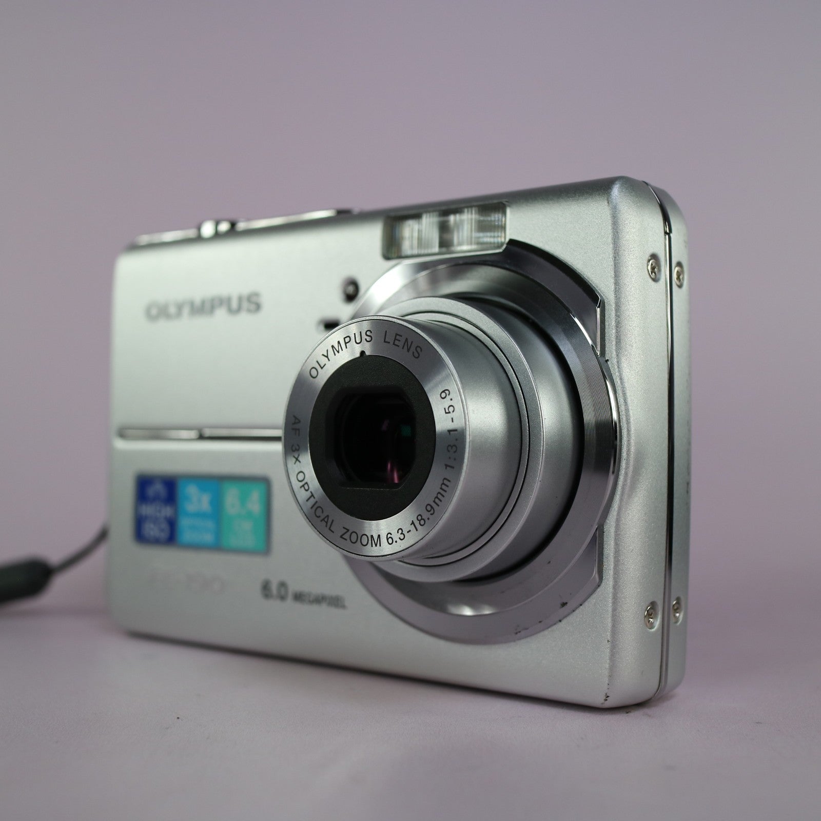 Olympus Digital Camera FE-190 6.0MP Silver Tested Full Working Set