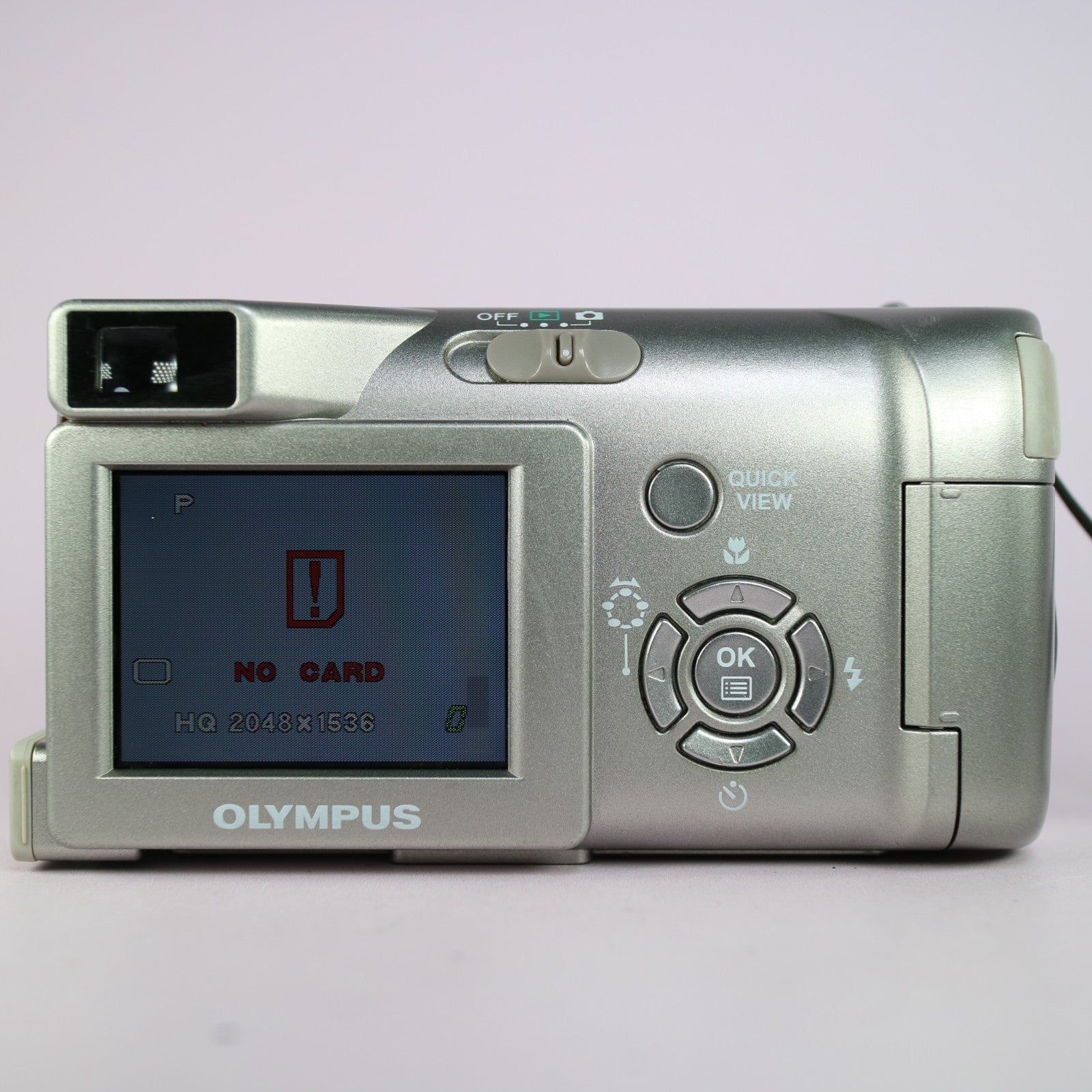 Olympus Digital Camera Camedia C-310 Zoom 3.2MP Silver Tested