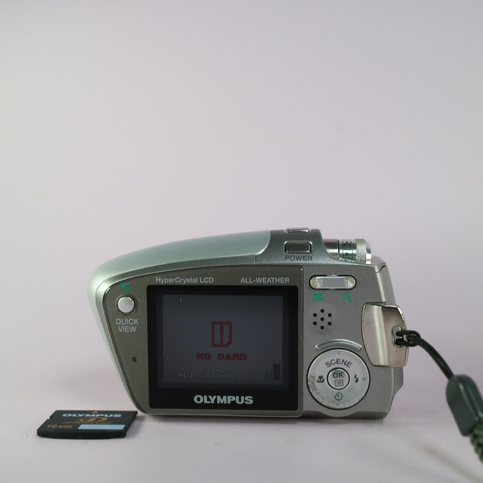 Olympus Digital Camera Mju Mini 5.0MP Silver Tested Full Working Set