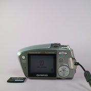 Olympus Digital Camera Mju Mini 5.0MP Silver Tested Full Working Set