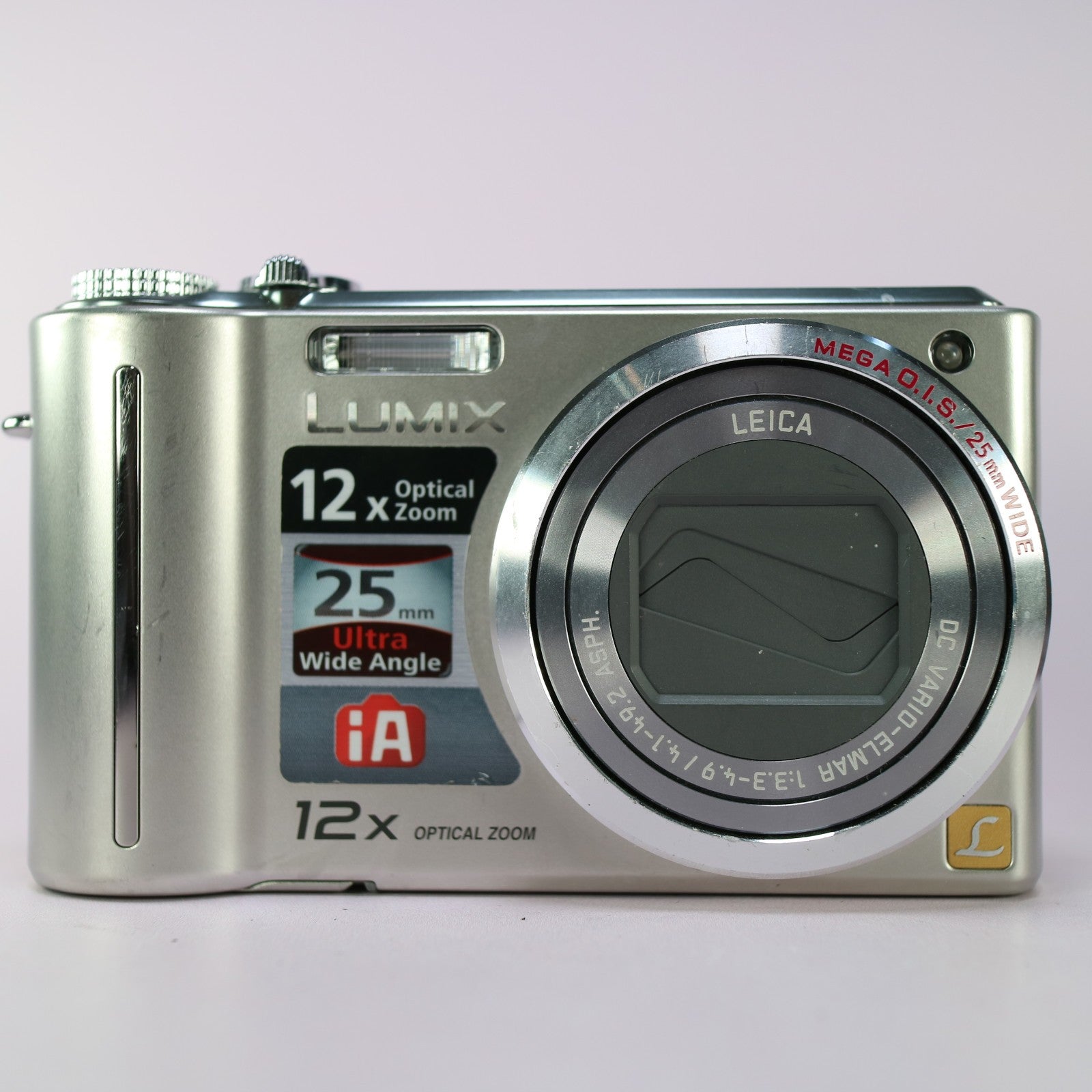 Panasonic Digital Camera Lumix DMC-TZ6 10.1MP Silver Tested Full Working Set