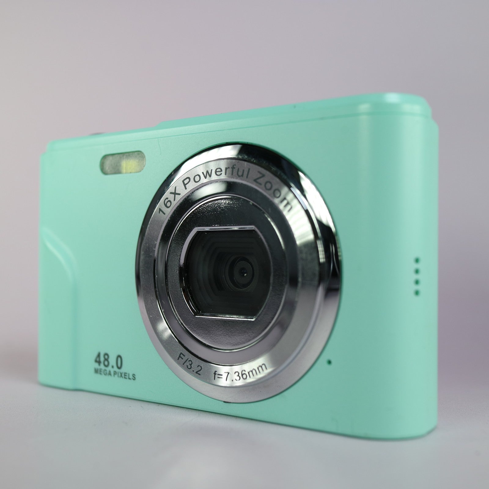 48.0MP Unbranded Compact Digital Camera Green Tested With Charger