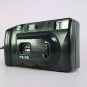 Minolta FS-35 35mm Film Point and Shoot Camera Black Tested