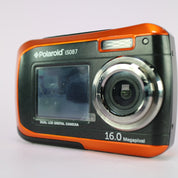 Polaroid Digital Camera iS087 16.0MP Underwater Selfie Screen Orange Tested