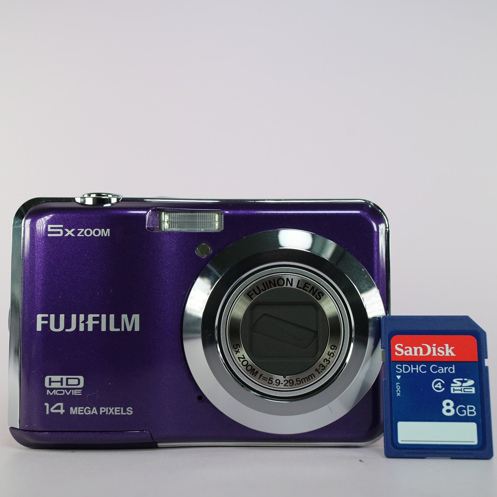 Fujifilm Digital Camera FinePix AX510 14.0MP Purple Tested