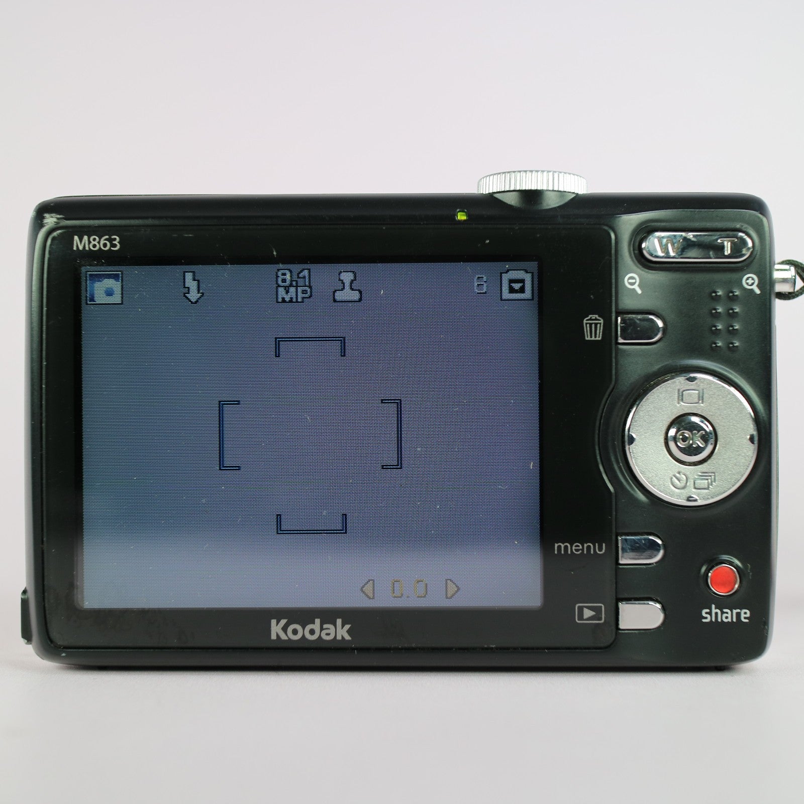 Kodak Digital Camera EasyShare M863 8.2MP Black Tested Full Working Set
