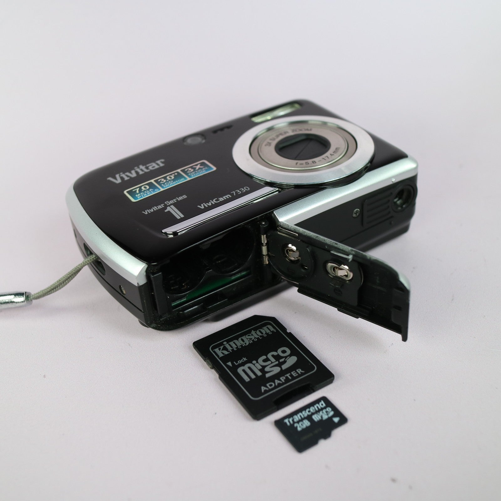 Vivitar Digital Camera Vivicam 7330 7.0MP Black Tested