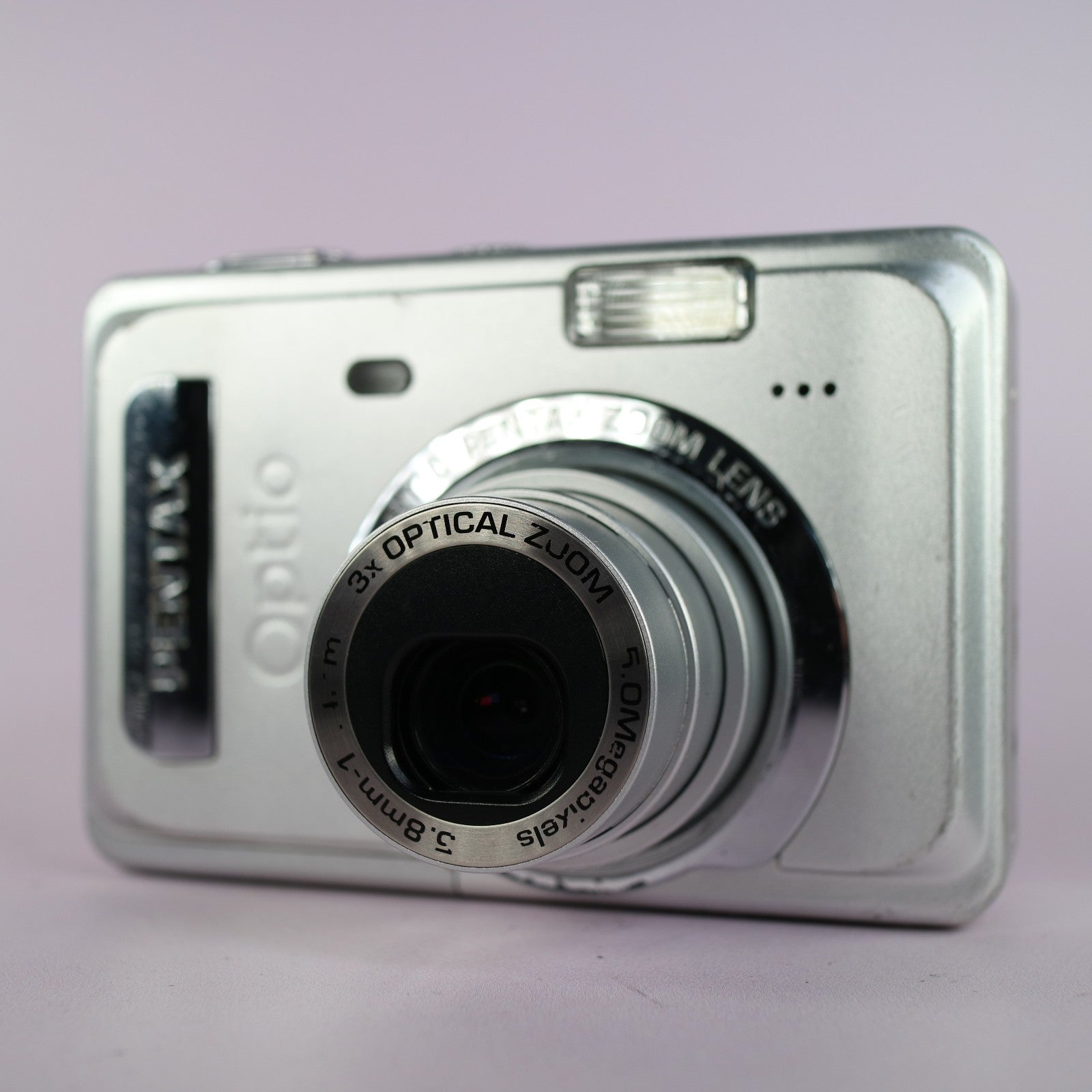 Pentax Optio S55 5.0MP Compact Digital Camera Silver Tested