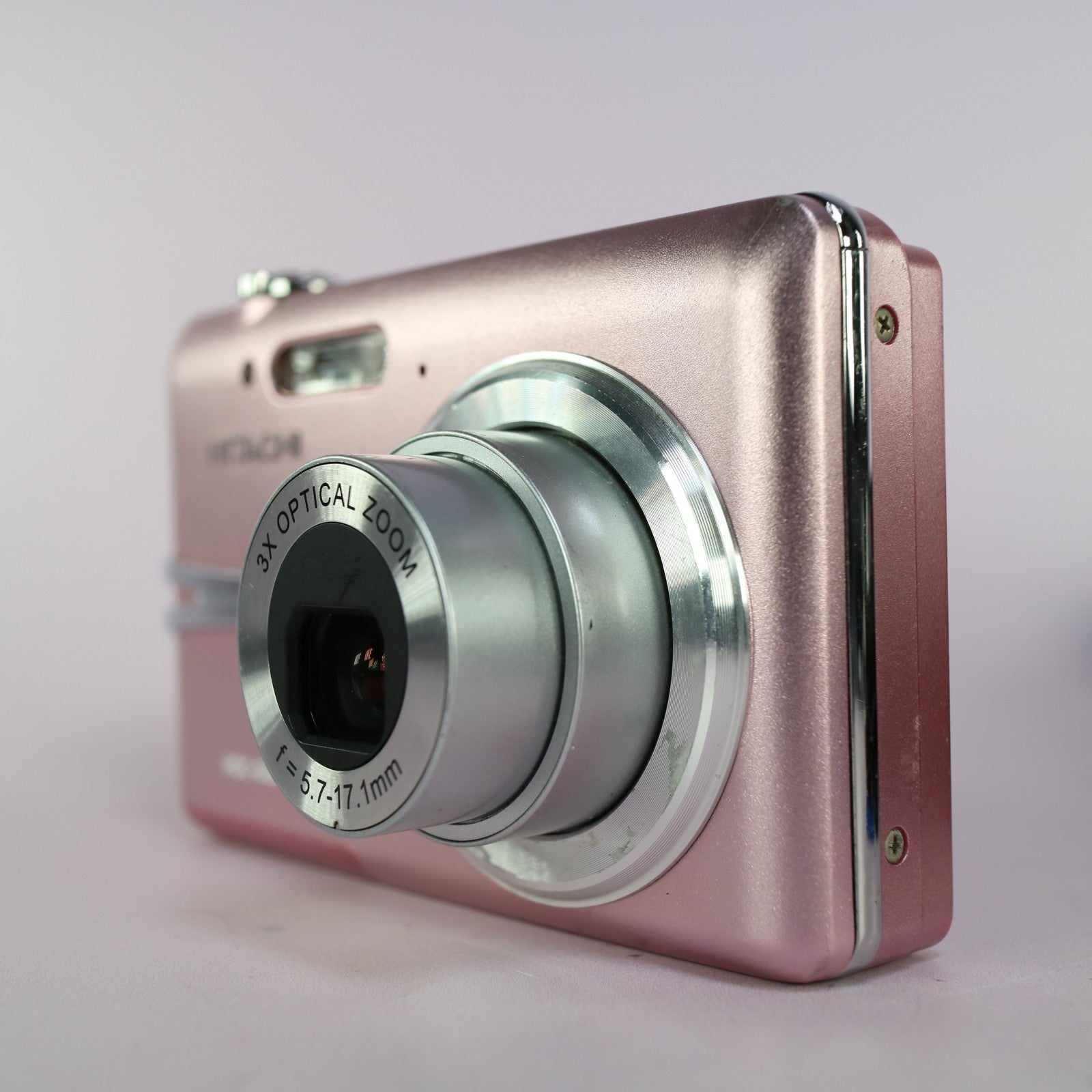 Hitachi Digital Camera HDC-1087EP 10.0MP Pink Tested Full Working Set
