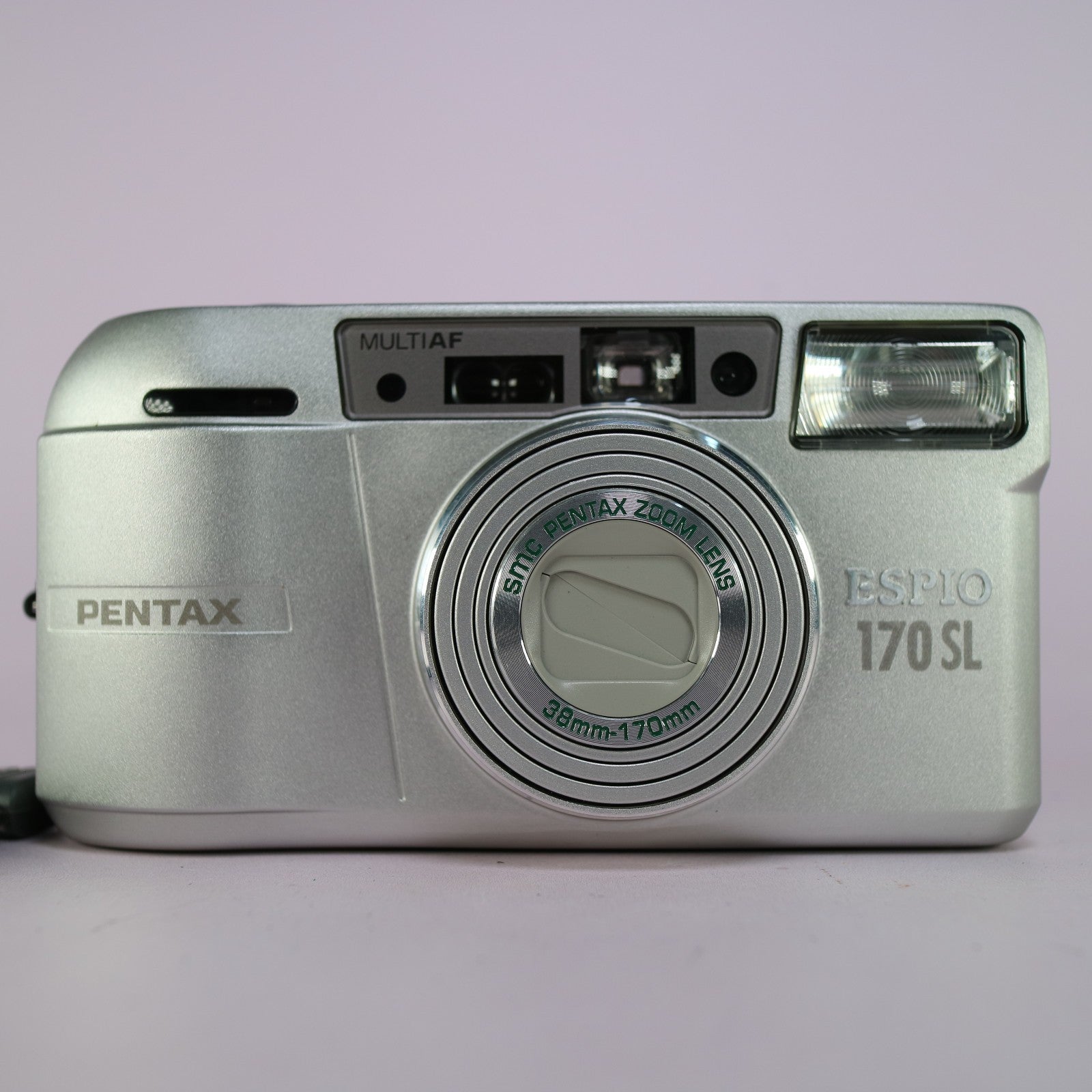 Pentax Espio 170 SL 35mm Film Point and Shoot Camera Silver Tested