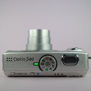 Pentax Optio S60 6.0MP Compact Digital Camera Silver Tested