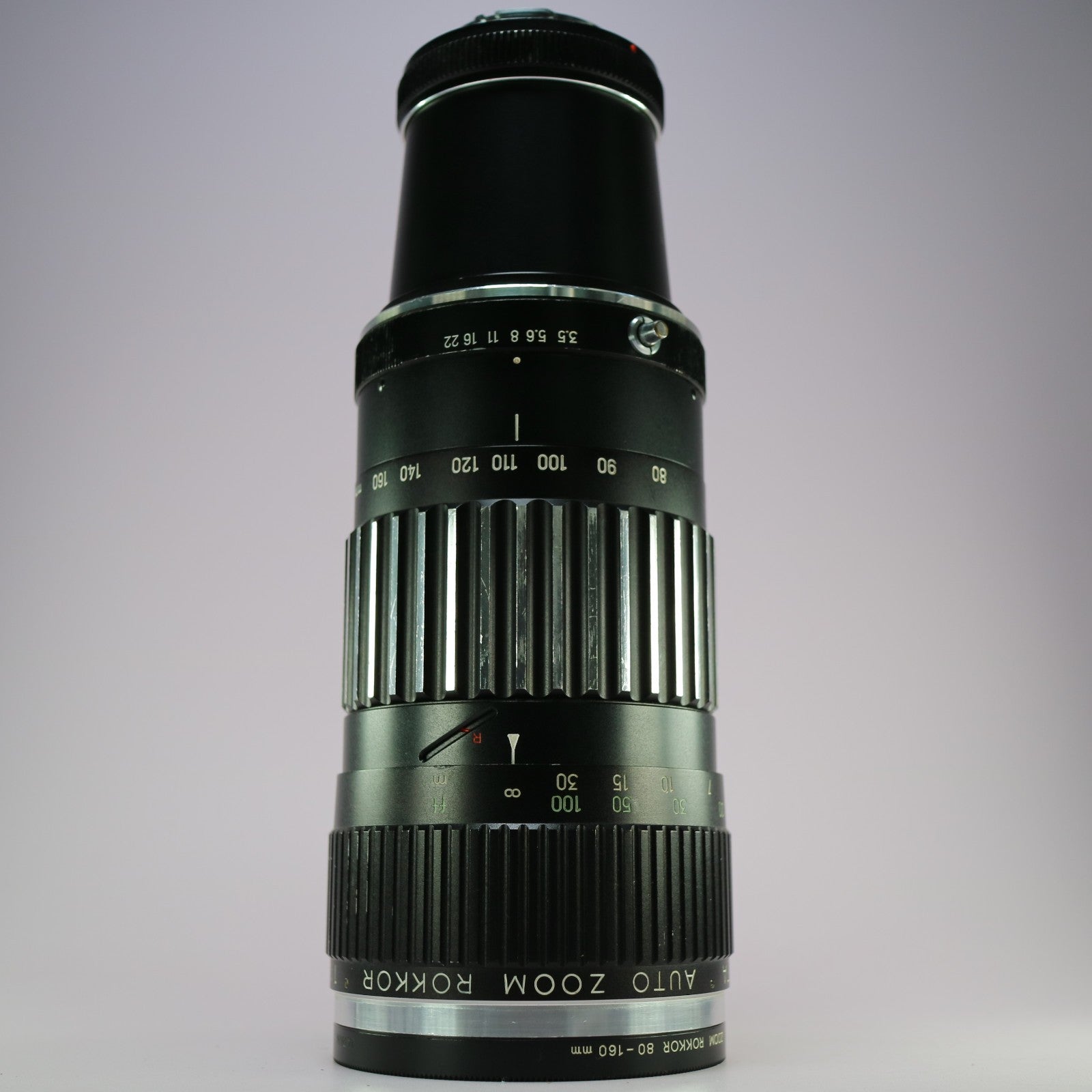 Minolta Auto Zoom Rokkor 80-160mm F/3.5 Zebra Zoom Lens Minolta MD Mount