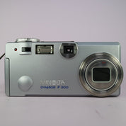 Minolta Dimage F300 5.0MP Compact Digital Camera Silver Tested
