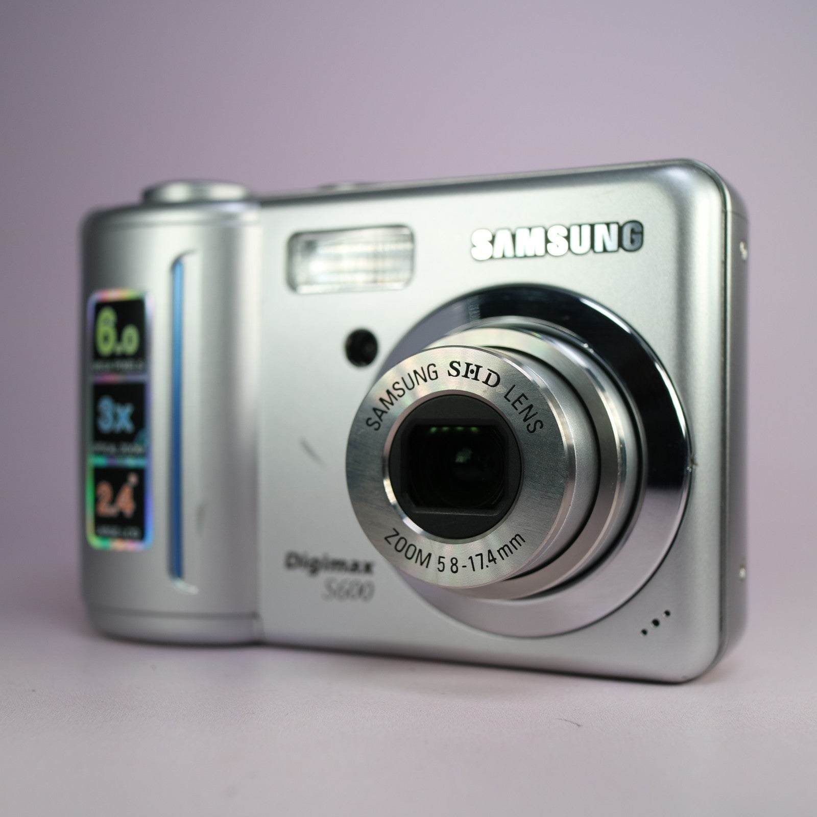 Samsung Digimax S600 6.0MP Compact Digital Camera Silver Tested
