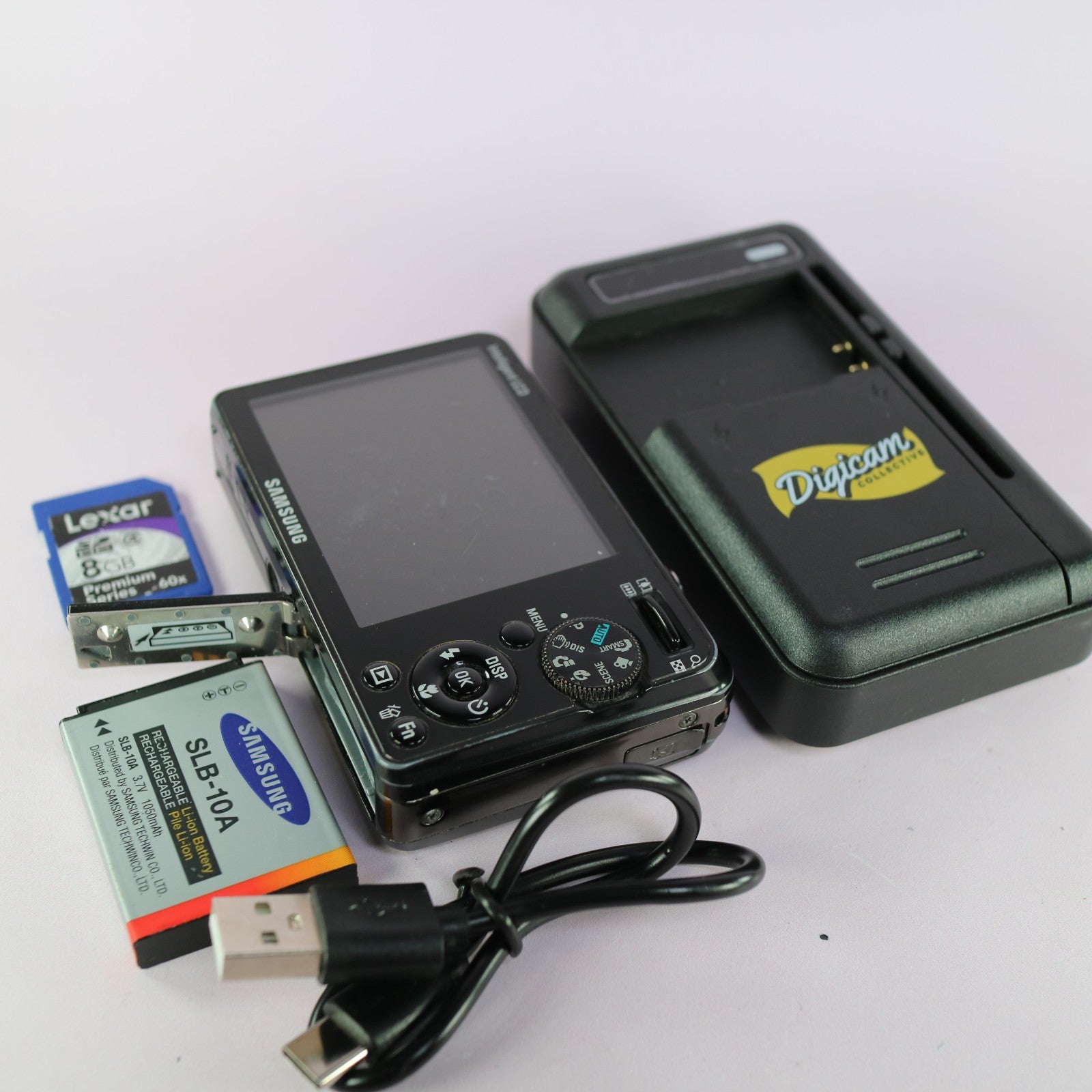 Samsung Digital Camera PL50 10.2MP Black Tested Full Working Set