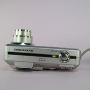 Nikon Digital Camera Coolpix 3700 3.2MP Silver Tested Full Working Set