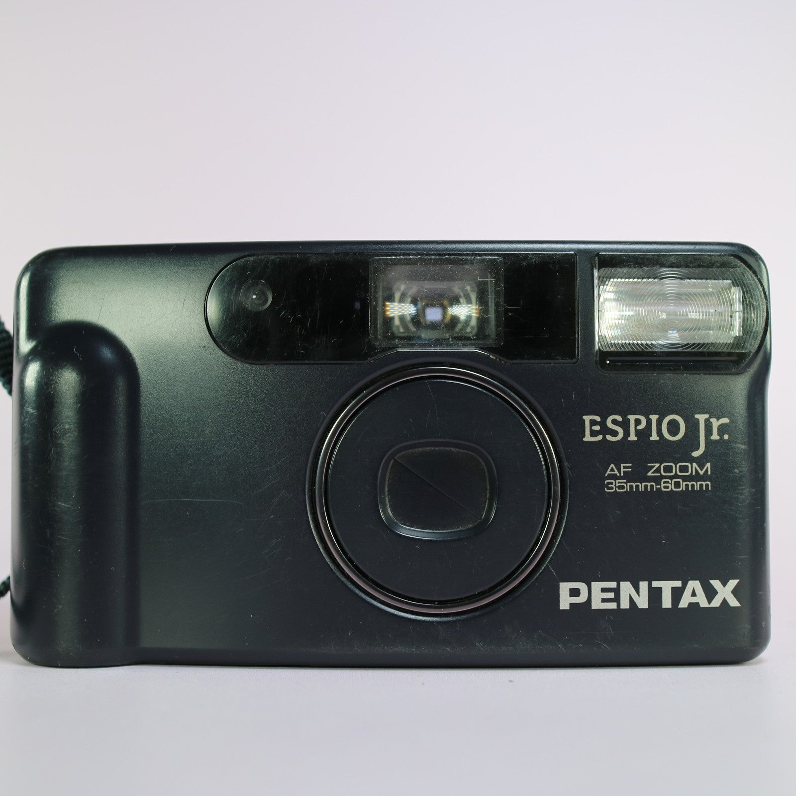 Pentax Espio Jr 35mm Film Point and Shoot Camera Black Tested