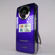 Panasonic HM-TA1 High Definition Handheld Camcorder Purple Tested Full Set