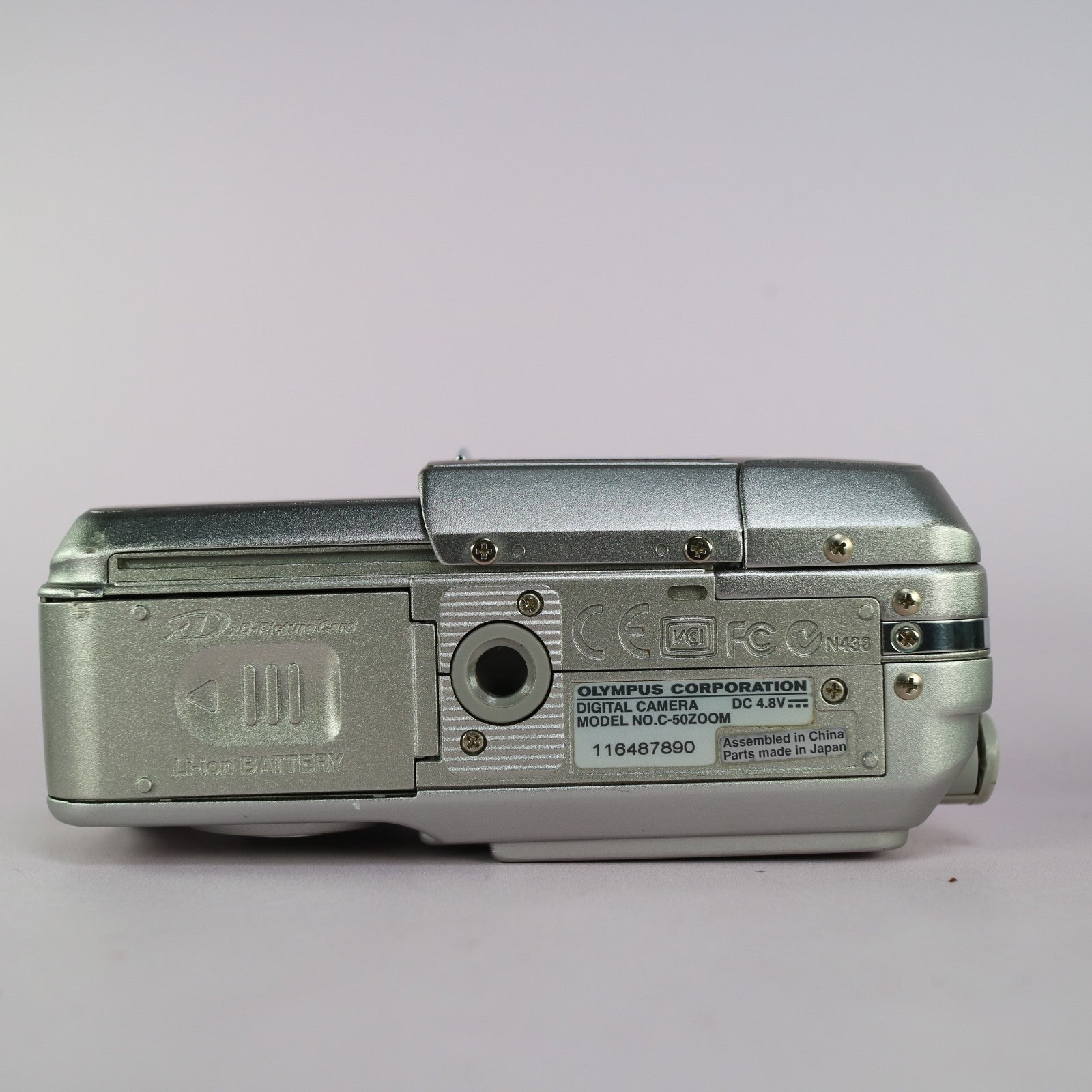 Olympus Digital Camera Camedia C-50 Zoom 5.0MP Silver Tested Full Working Set