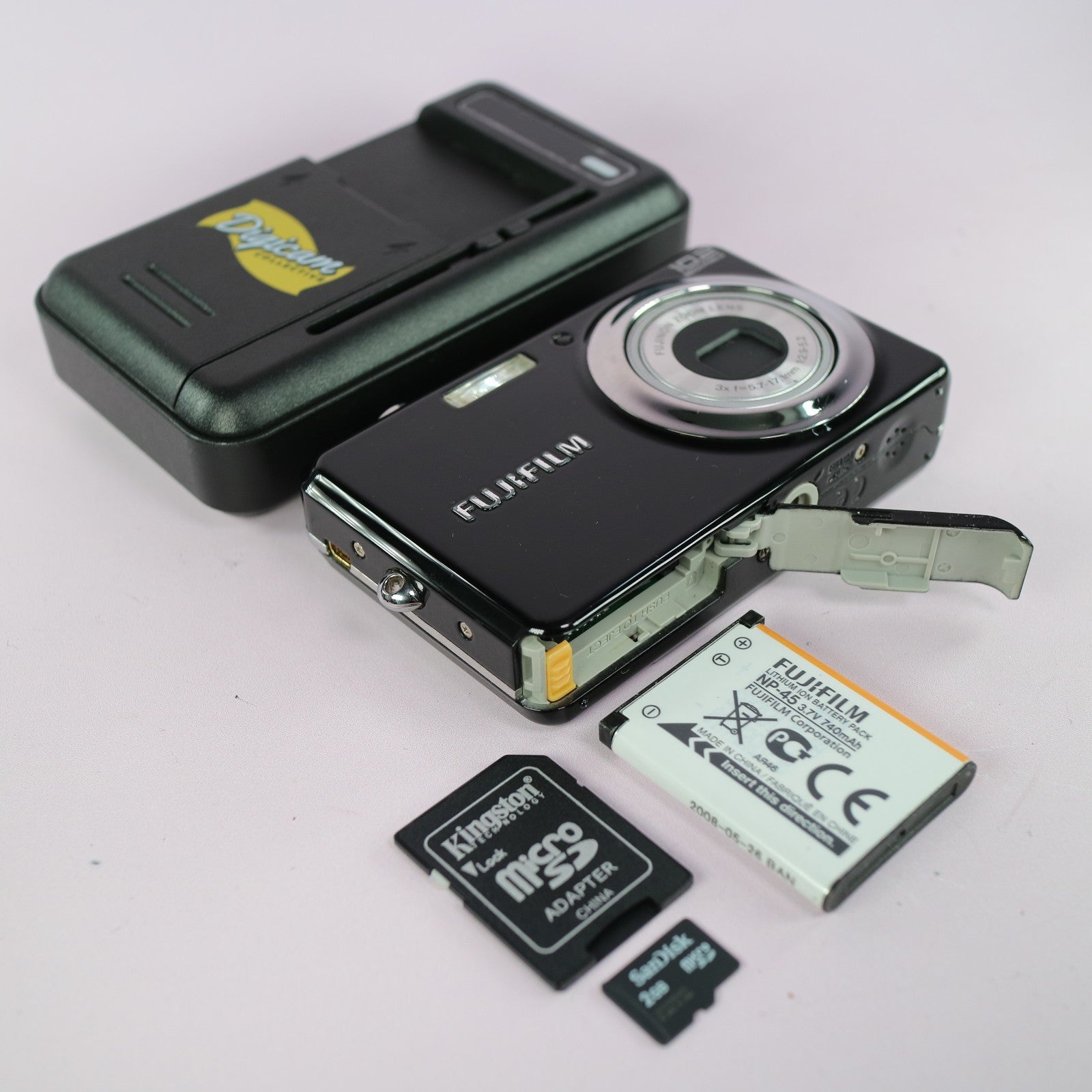 Fujifilm Digital Camera FinePix J28 10.2MP Black Tested Full Working Set