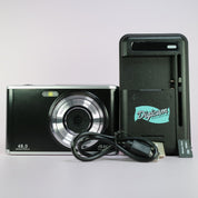 48.0MP Unbranded Compact Digital Camera Black Tested With Charger