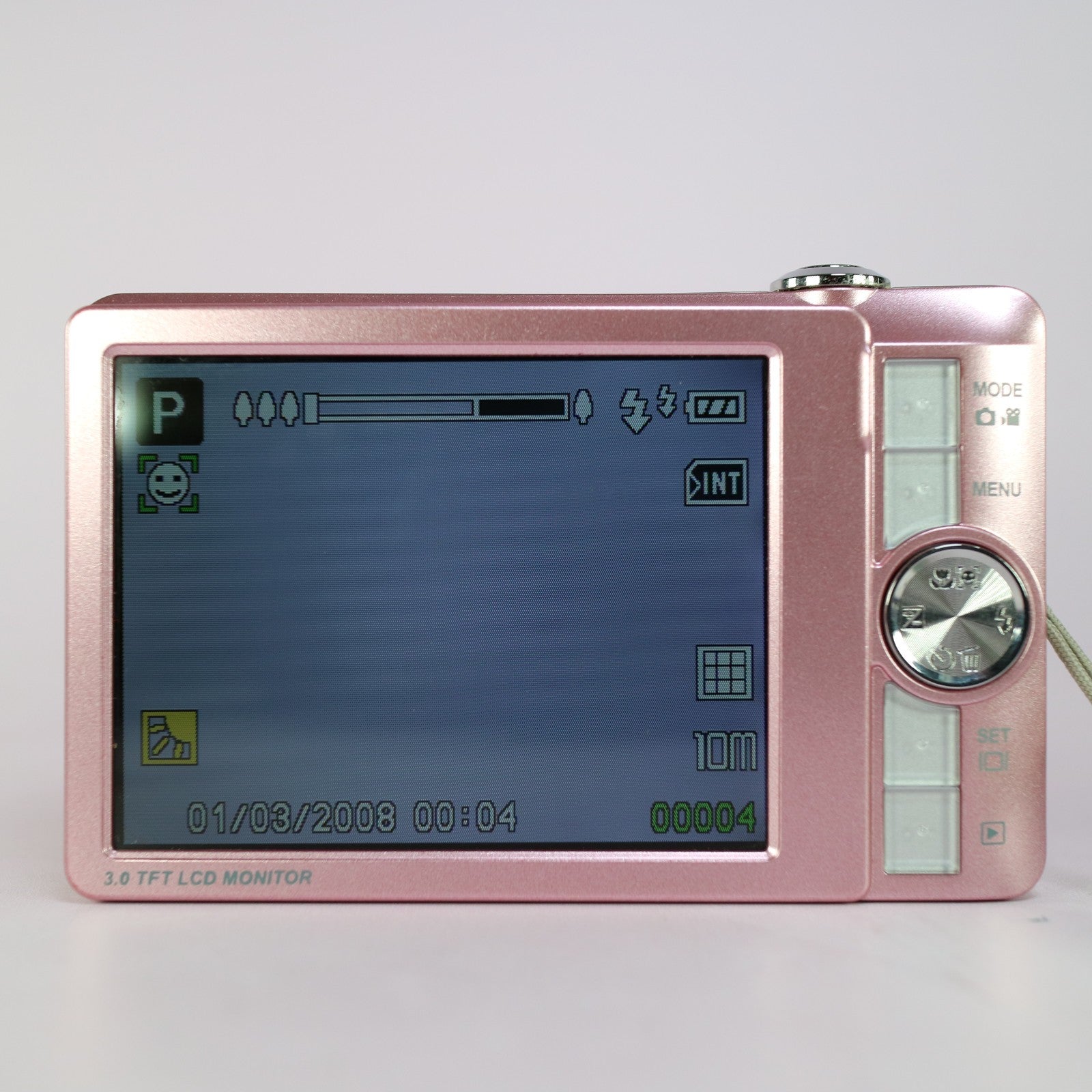 Hitachi Digital Camera HDC-1087EP 10.0MP Pink Tested Full Working Set