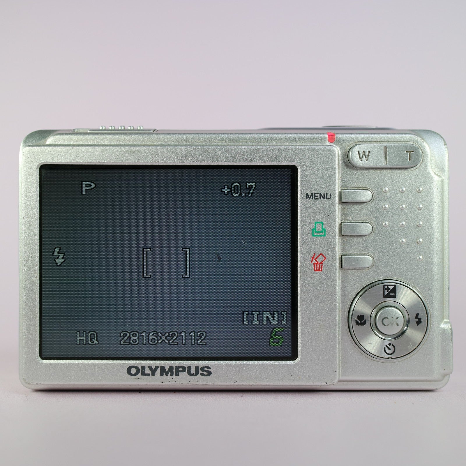 Olympus Digital Camera FE-160 6.0MP Silver Tested With Battery and Charger