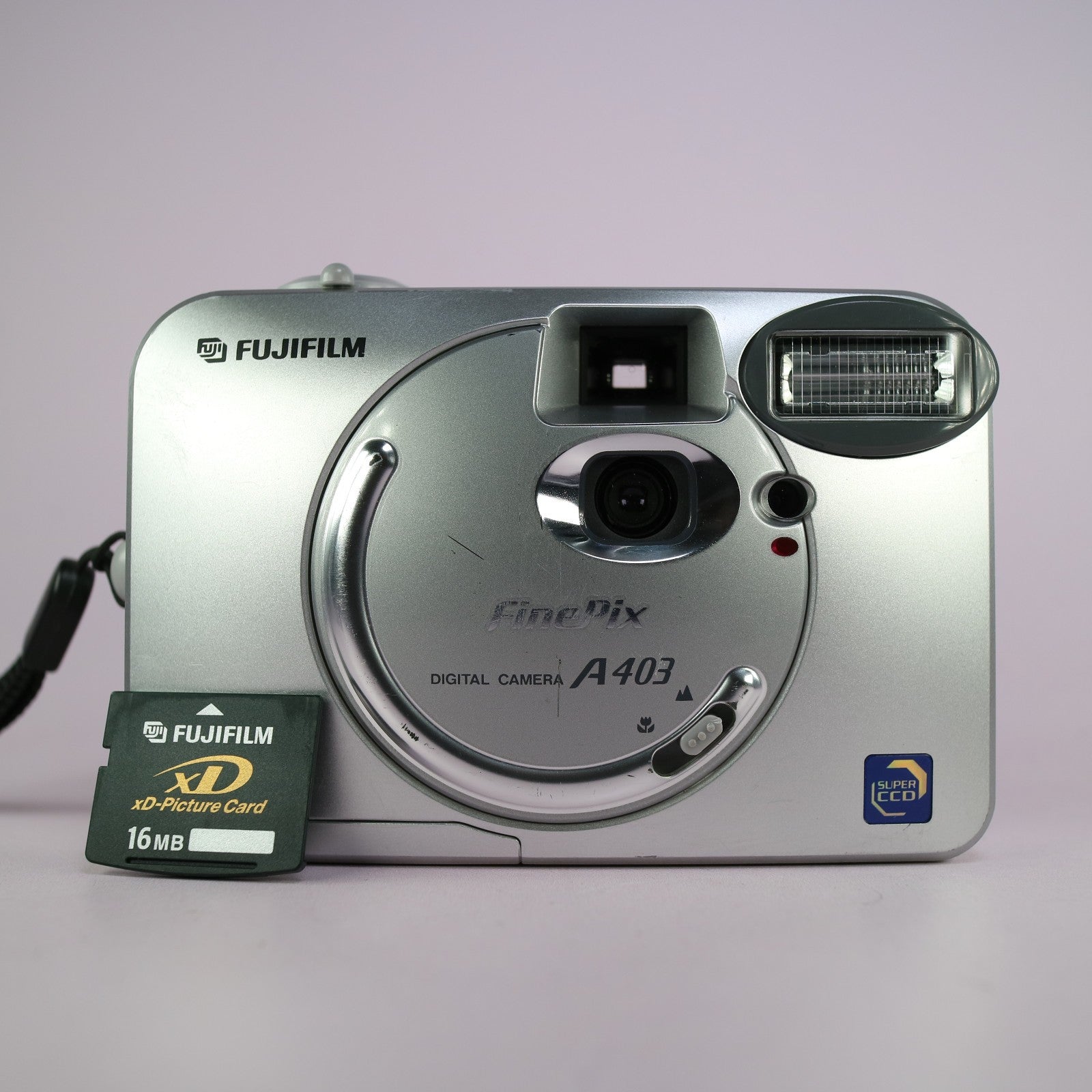 Fujifilm FinePix A403 2.1MP Compact Digital Camera Silver Tested With xD Card