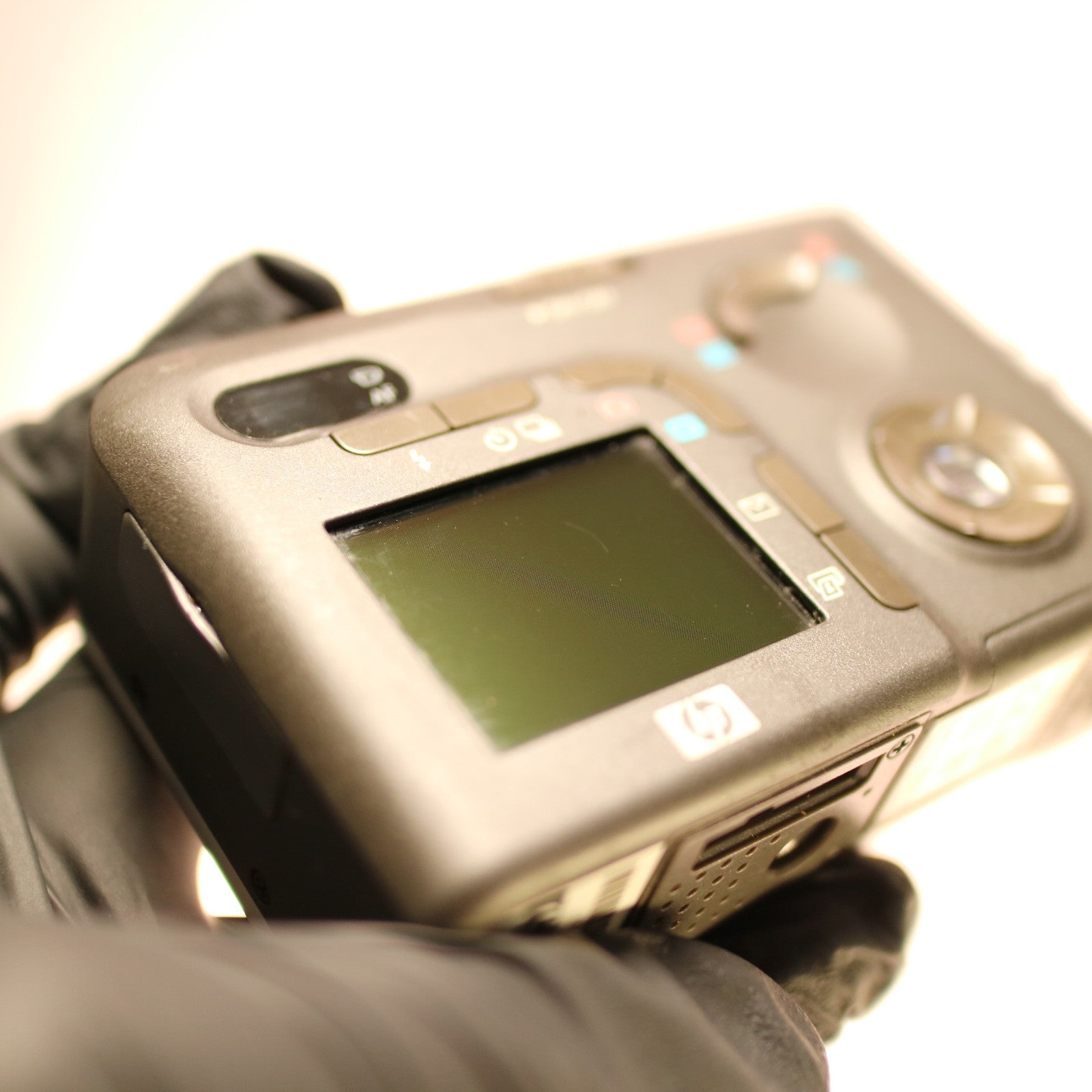HP Digital Camera Photosmart R607 4.1MP Silver Tested Full Working Set