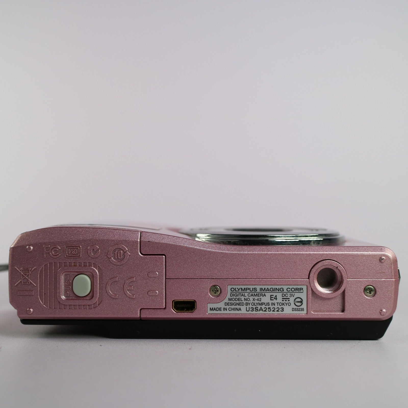 Olympus Digital Camera X-42 12.0MP Pink Tested