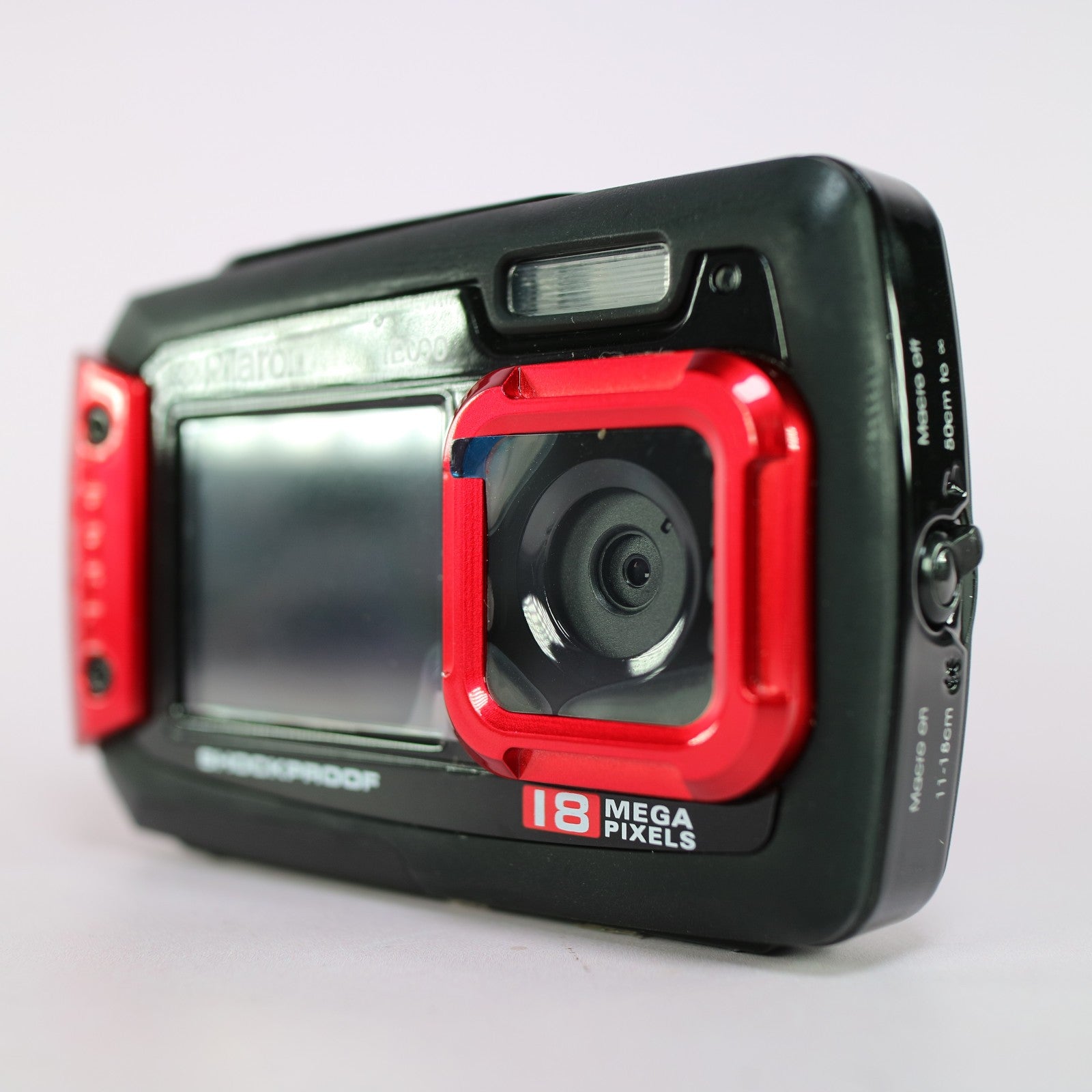 Polaroid Digital Camera iE090 18.0MP Underwater Selfie Screen Red Tested