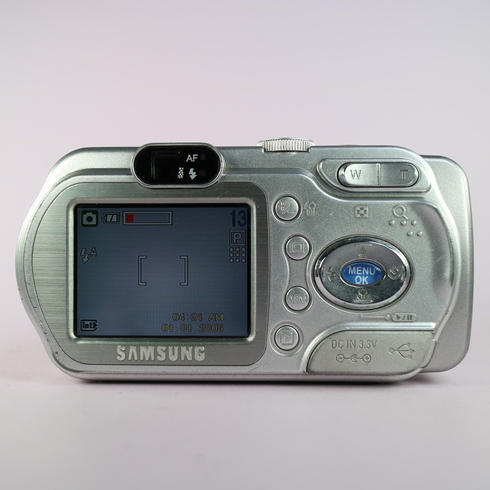 Samsung Digimax A7 7.0MP Compact Digital Camera Silver Tested