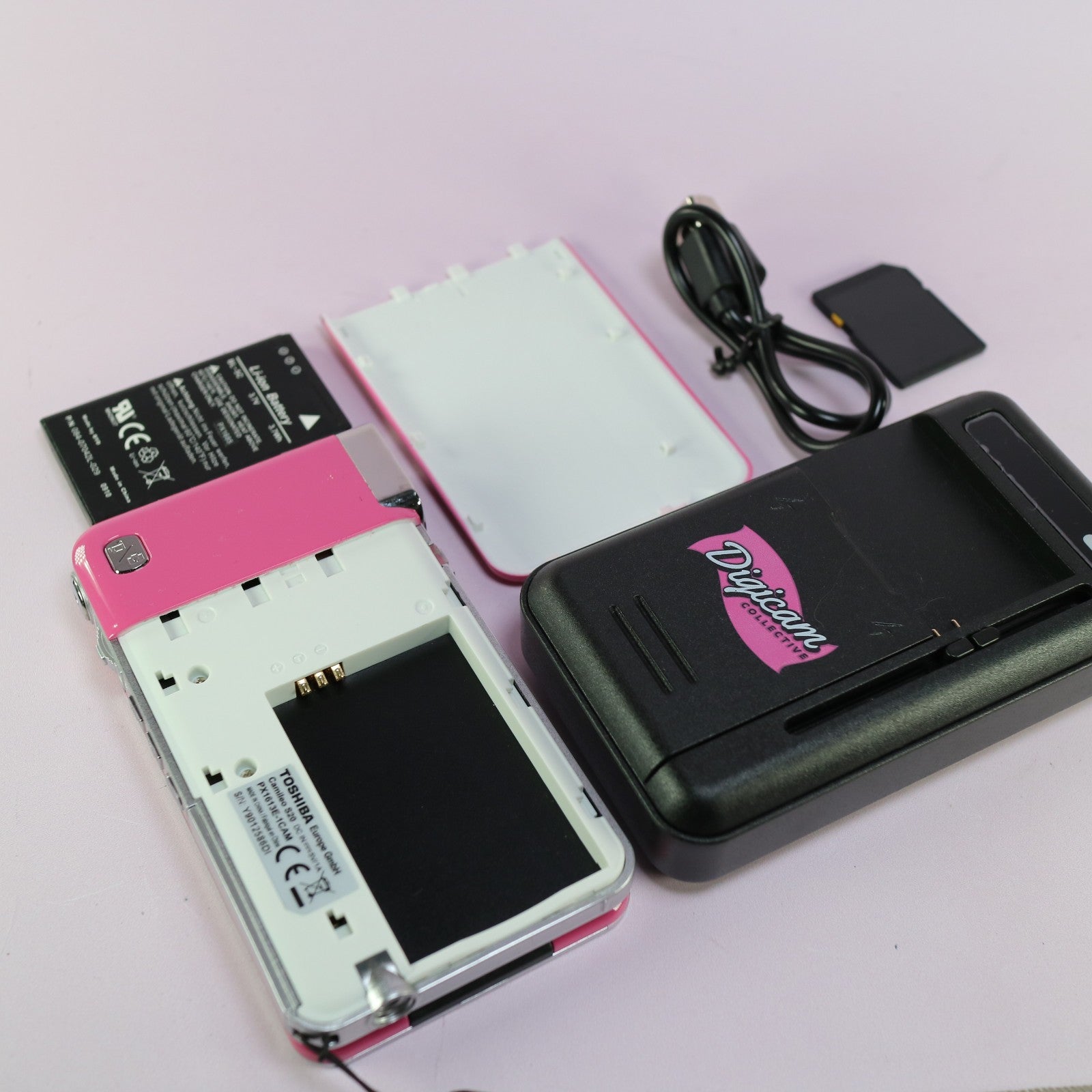 Toshiba Camileo S20 Compact HD Video Camcorder Pink Tested Full Working Set