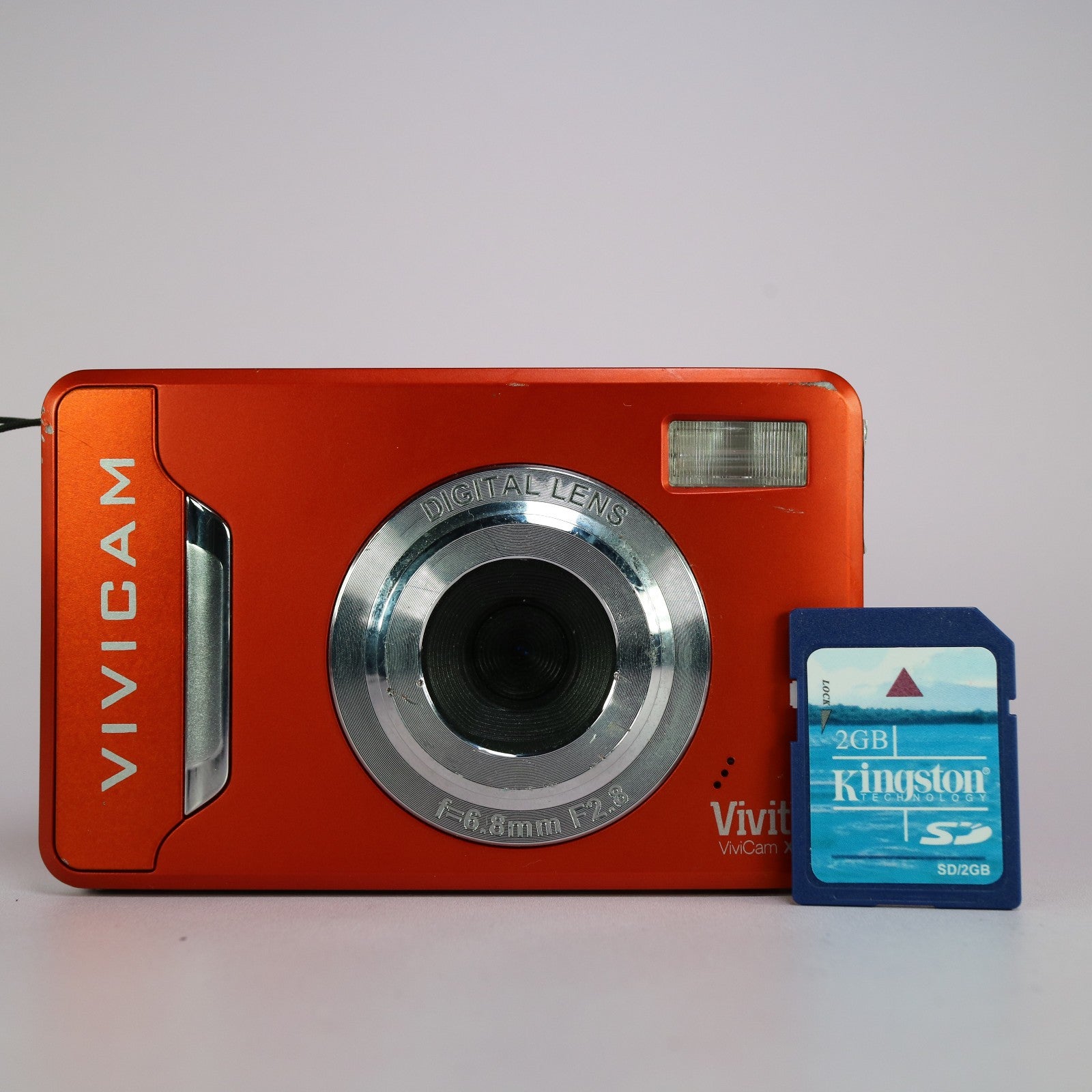 Vivitar Vivicam X035 10.1MP Compact Digital Camera Orange Tested